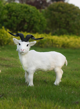 羊毛摆件现代落地摆件逼真