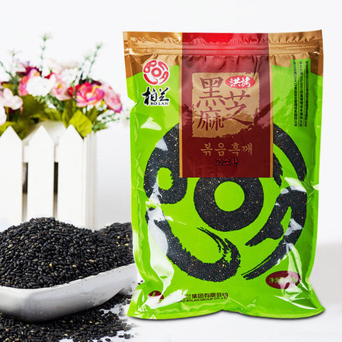 柏兰烘烤熟即食黑芝麻五谷杂粮阿胶辅料新鲜优质家用烘焙芝麻500g - 图3