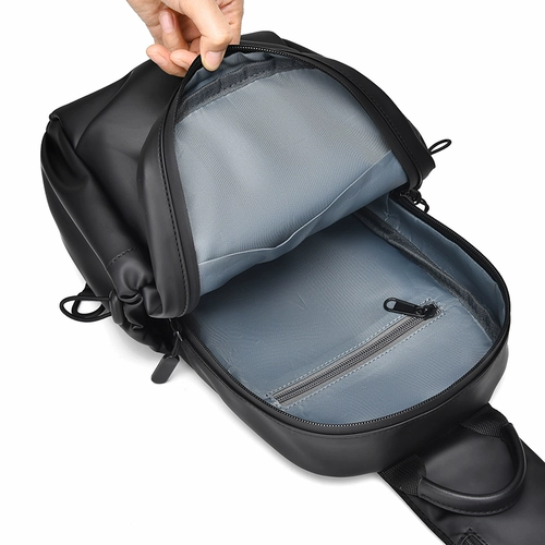 Мужской вместительный и большой модный водонепроницаемый рюкзак, нагрудная сумка, сумка для путешествий для отдыха, сумка на одно плечо, в корейском стиле