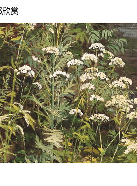 花园一角希施金风景油画玄关