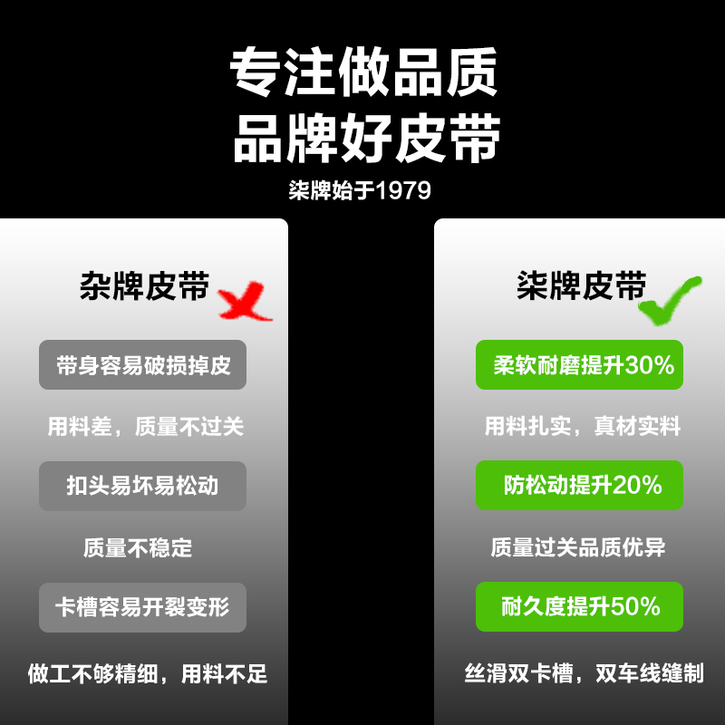 柒牌皮带男士送朋友真皮自动扣纯牛皮腰带男款正品高档品牌裤带潮-图3