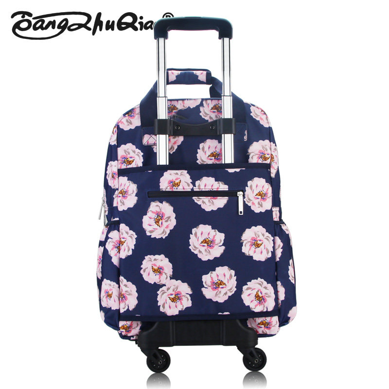 20寸登机箱防水帆布印花手提万向轮 bangzhuqiao旅行箱