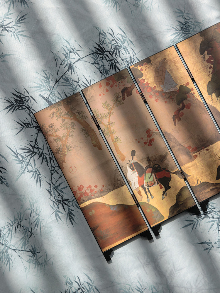 加安加丽日式复古小屏风桌面摆件中古小众艺术新中式家居装饰软装,淘宝优惠券,粉丝福利购,淘宝优惠卷