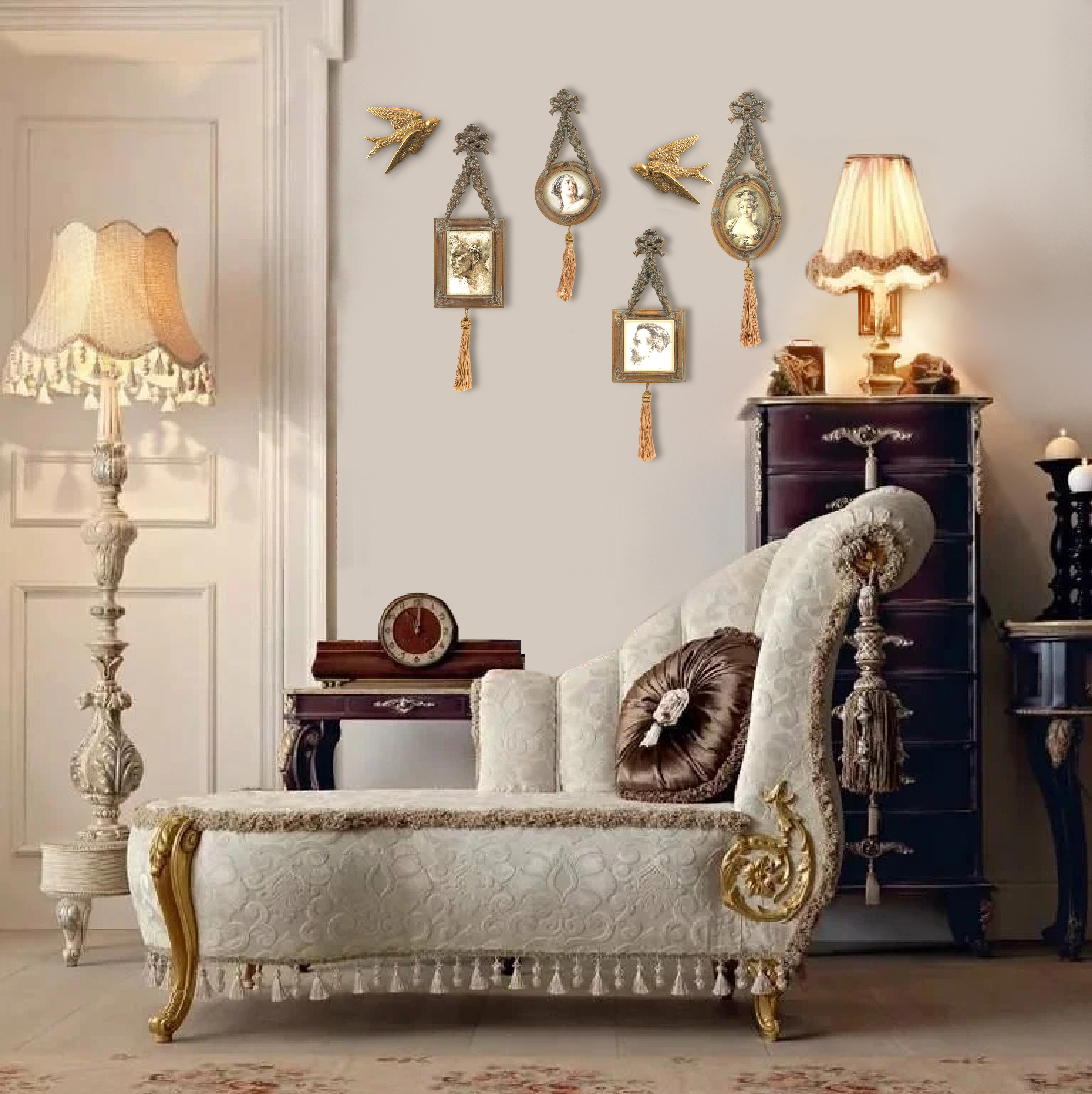 加安加丽欧式复古装饰画法式客厅玄关挂画美式卧室墙面装饰壁画,淘宝优惠券,粉丝福利购,淘宝优惠卷