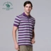 POLO St. Paul Nam giới kinh doanh áo thun ngắn tay áo ngắn tay cotton lụa Áo sơ mi POLO giản dị PS11KT207 - Polo áo khoác polo Polo