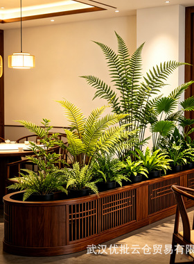 仿真厥叶草蕨类植物盆栽假花草绿色叶子花箱植物角森系造景装饰品