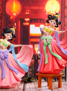 敦煌飞天人物古装小仙女摆件美女