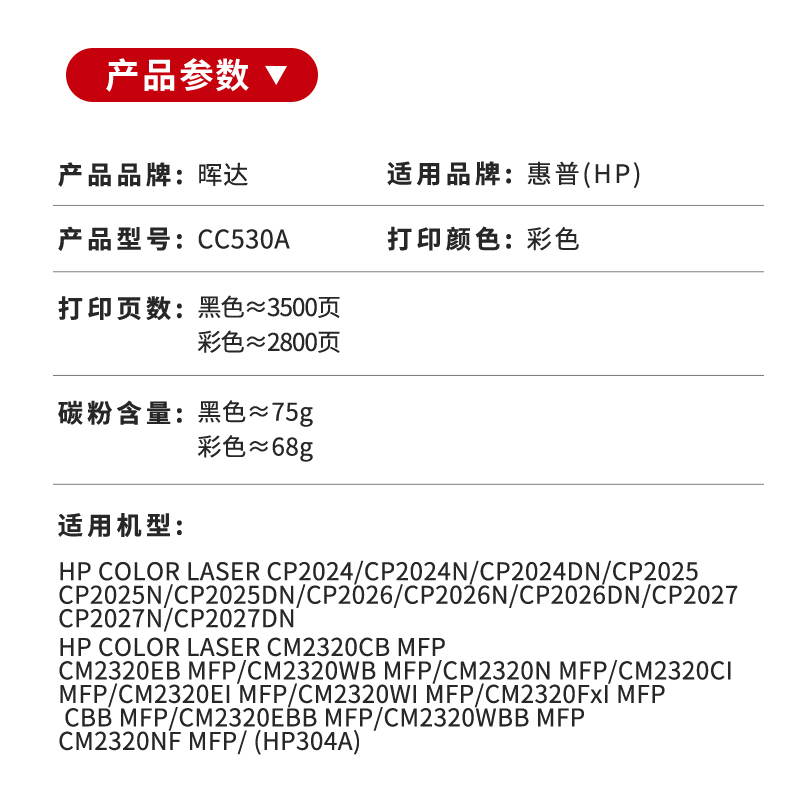 适用惠普hp2025硒鼓cp2025 cc530a ce410a cm2320打印机305a m451dn m375 m351a 476dw佳能318 418 7200 7660 - 图1