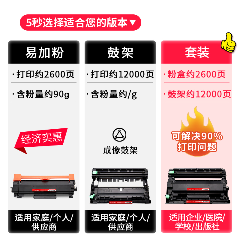 晖达适用富士施乐M288dw粉盒M248b P248db P288dw打印机硒鼓DocuPrint M248db M288z一体机墨盒碳粉CT202880 - 图2