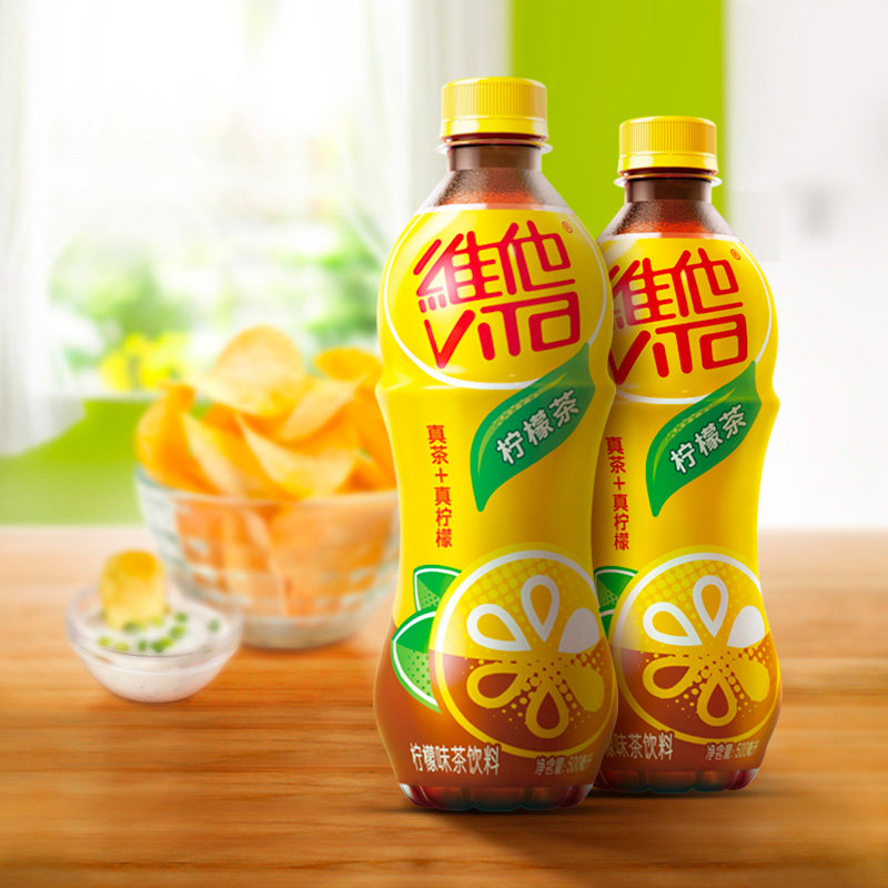 维他500ml*24瓶整箱批发夏日柠檬茶 趣童食品茶饮料