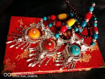 Necklace Nation Retro Wind Alloy Accessories Hanging Accessories Wool Clothing Chain Bohemian Ambience Mongolian Necklace 2 pieces