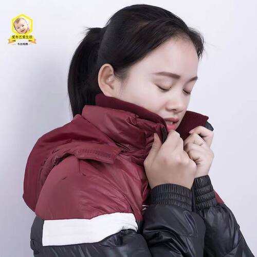 羽绒服领子保护套可拆卸螺纹保暖假领子免洗可替换领子 - 图3