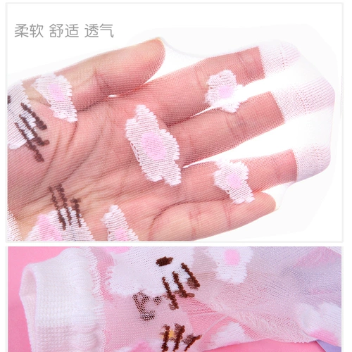 Hello kitty, детские летние носки, тонкие стеклянные дышащие колготки