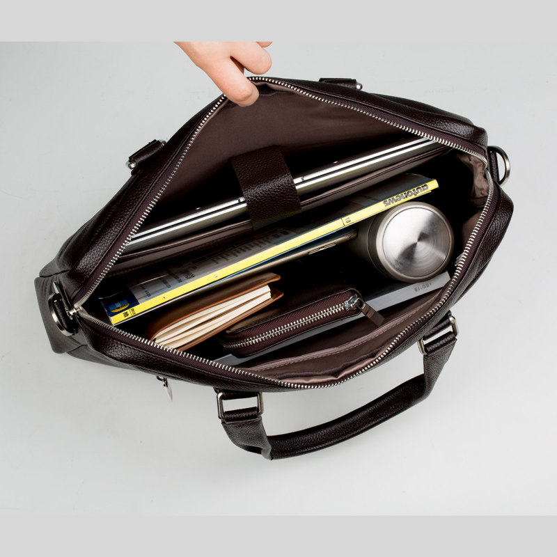 手提包男商务休闲手拿大容量公文包 云驰男士包袋