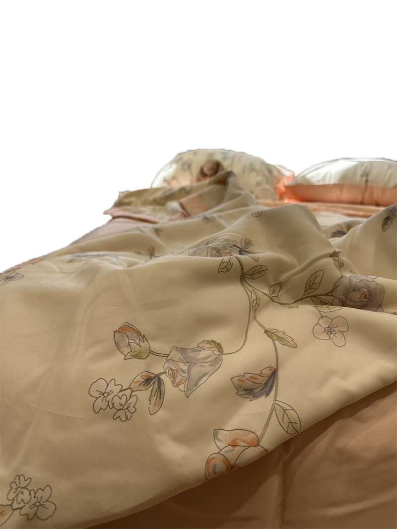 莱赛尔纤维夏天凉感田园丝滑裸睡夏凉被四件套薄被子空调被冰激绫 - 图3