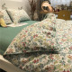 Four-piece set of American pastoral small floral bed