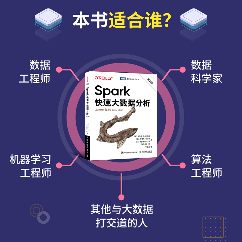 【官方旗舰店】Spark快速大数据分析 第2二版 软件工程数据库机器学习深度学习数据分析与算法分析 大数据处理平台搭建技术书籍