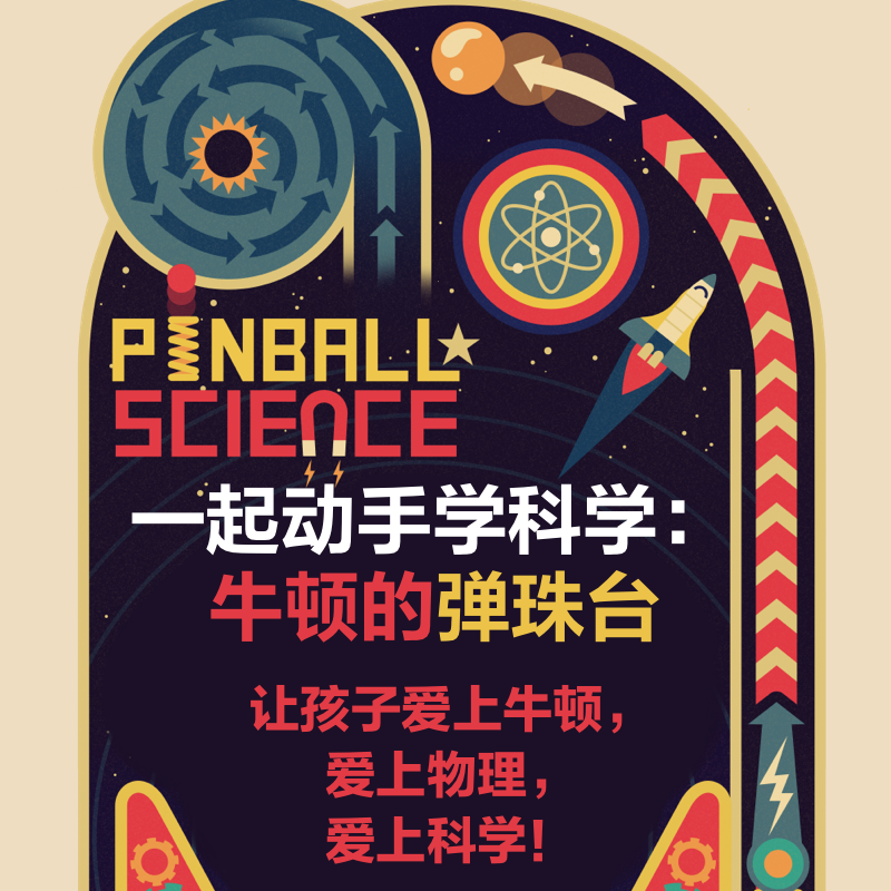 一起动手学科学：牛顿的弹珠台 附赠趣味弹珠台制作套件 物理小实验 万有引力 科学原理