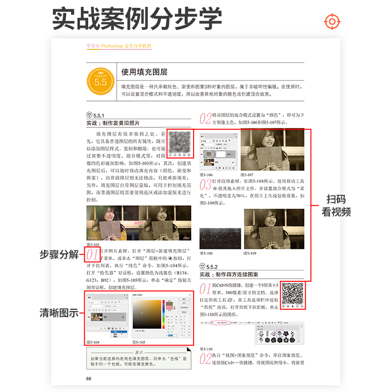 新版ps完全自学教程书籍零基础自学photoshop从入门到精通adobe淘宝美工后期调色师平面设计软件图像处理ps入门修图剪辑教程教材书 - 图2