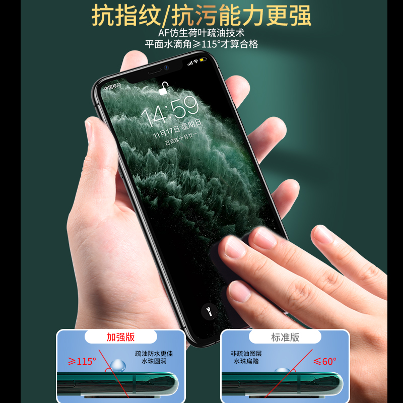 iphone12防窥钢化膜11pro苹果x防偷窥xr防偷瞄xs偷窥max隐私promax全屏7/8plus覆盖7P防偷窃8P手机膜6S/SE2 - 图3