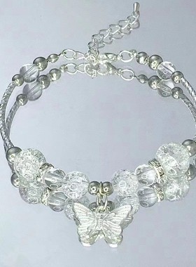 众海浪手链高级2024小女新款蓝色星球感现货手饰学生设计闺蜜