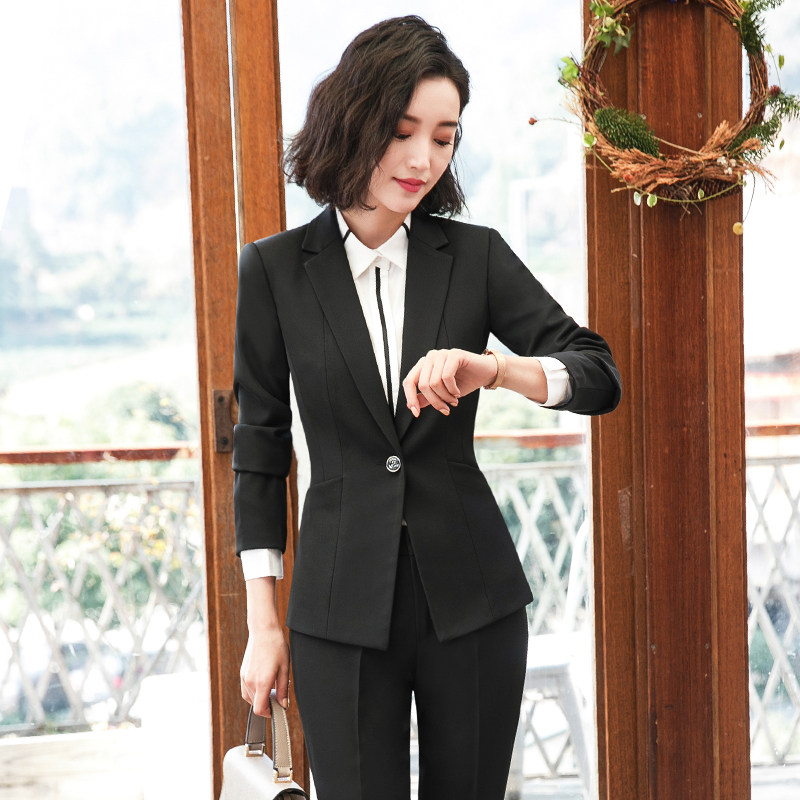 商务气质女套装大学生高端工作服 瓦妮达职业女裤套装