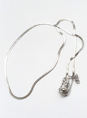 银色钛钢简约项链女式新款锁骨链