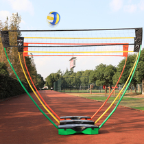 Portable volleyball tennis net badminton mesh tennis net rack multifunctional outdoor net rack suit inside and outside of room
