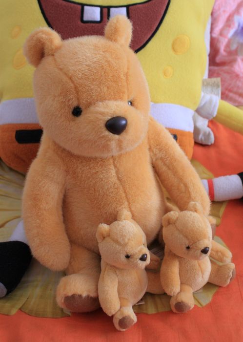 迪士尼classic复古古典维尼Winnie the Pooh毛绒小熊玩偶海淘玩具