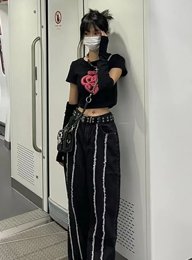 辣妹朋克夏季全孔裤腰带女ins风