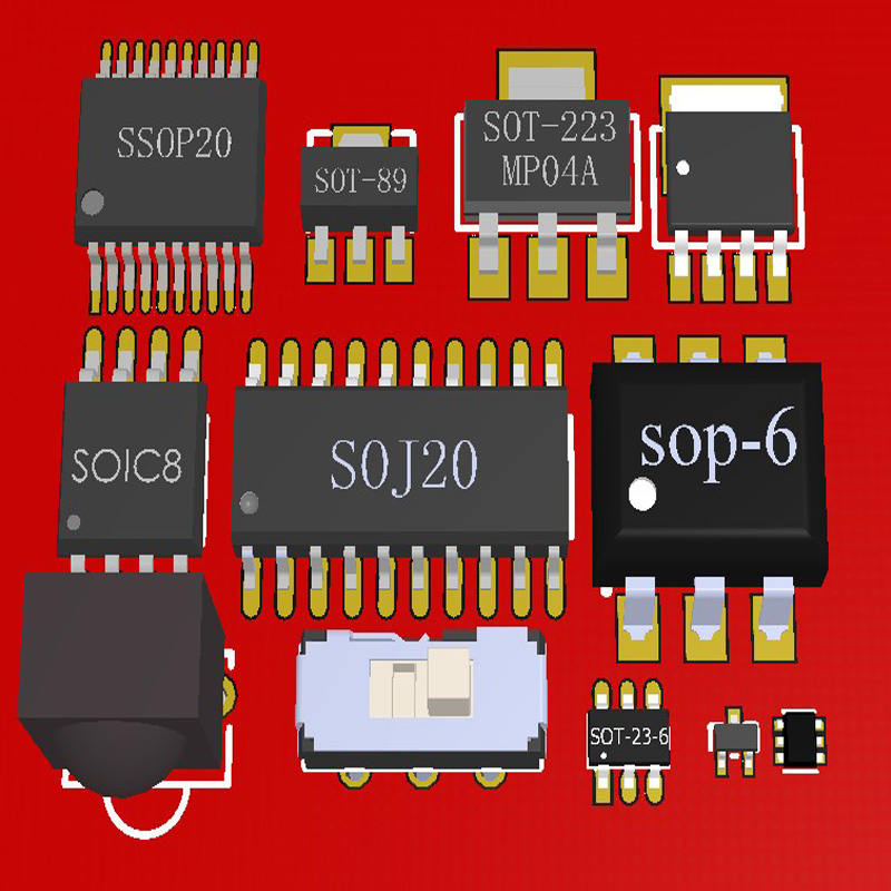 AD Altium PCB 3D元件封装库原理图源文件三维集成画板设计 - 图0