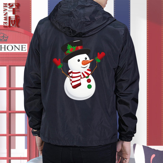 Рождественская куртка с лосем Повседневная куртка с капюшоном