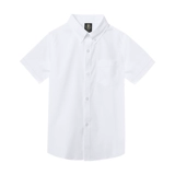 Детская белая рубашка для мальчиков, приятная телу форма для школьников