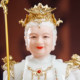 White marble Bixia Yuanjun Taishan grandma statue worshiped