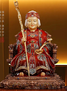 土地公婆神像一对福德正神摆件