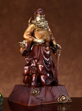 圆通钟馗办公室伏魔全铜工艺品