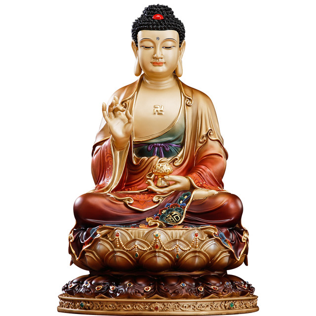 Western three saints worship Buddha statue Guanyin Bodhisattva for home use