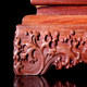 Yuantong Buddhist utensils, solid wood carved flower pots, red sandalwood craftsmanship