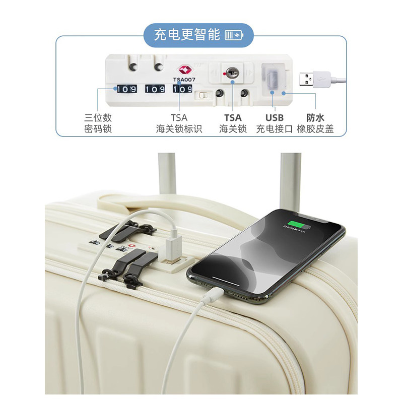 女多功能18寸小型轻便短途20行李箱 lambasa旅行箱