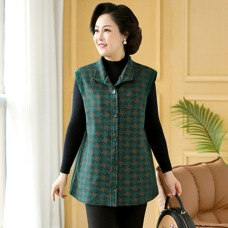 中老年女春秋装马甲坎肩宽松加肥加大码200斤胖妈妈新款外套上衣,淘宝优惠券,粉丝福利购,淘宝优惠卷