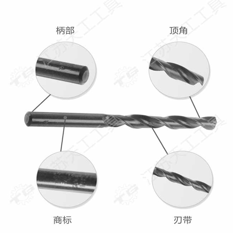 正品优质1-12mm 江苏天工工具轧制高速钢麻花钻头4341直柄钻头套