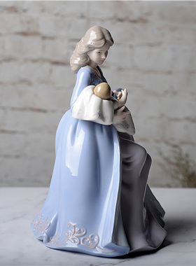 母亲节原单手绘陶瓷