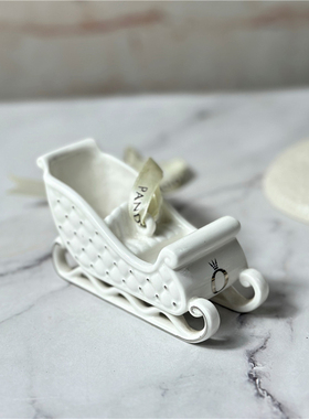 潘多拉陶瓷圣诞挂件摆件雪橇车