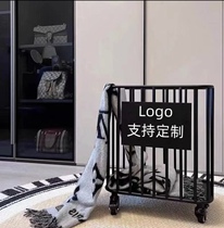 Free DingLOGO light and luxurious clothing basket Sewn Containing Basket Yoga Mat Containing Basket Seminator Bathroom clothes Shelf