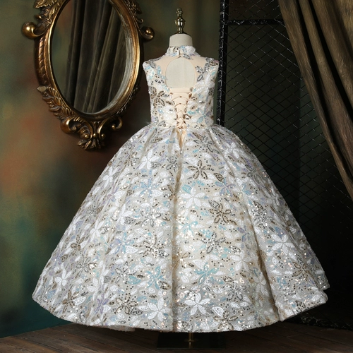 Детское вечернее платье, пианино, манекен головы, элитный костюм, коллекция 2023, подходит для подростков, для подиума