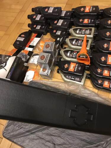 哈雷原厂滑翔750机油齿轮油保养套装 883软尾戴纳全成和机油机滤 - 图1