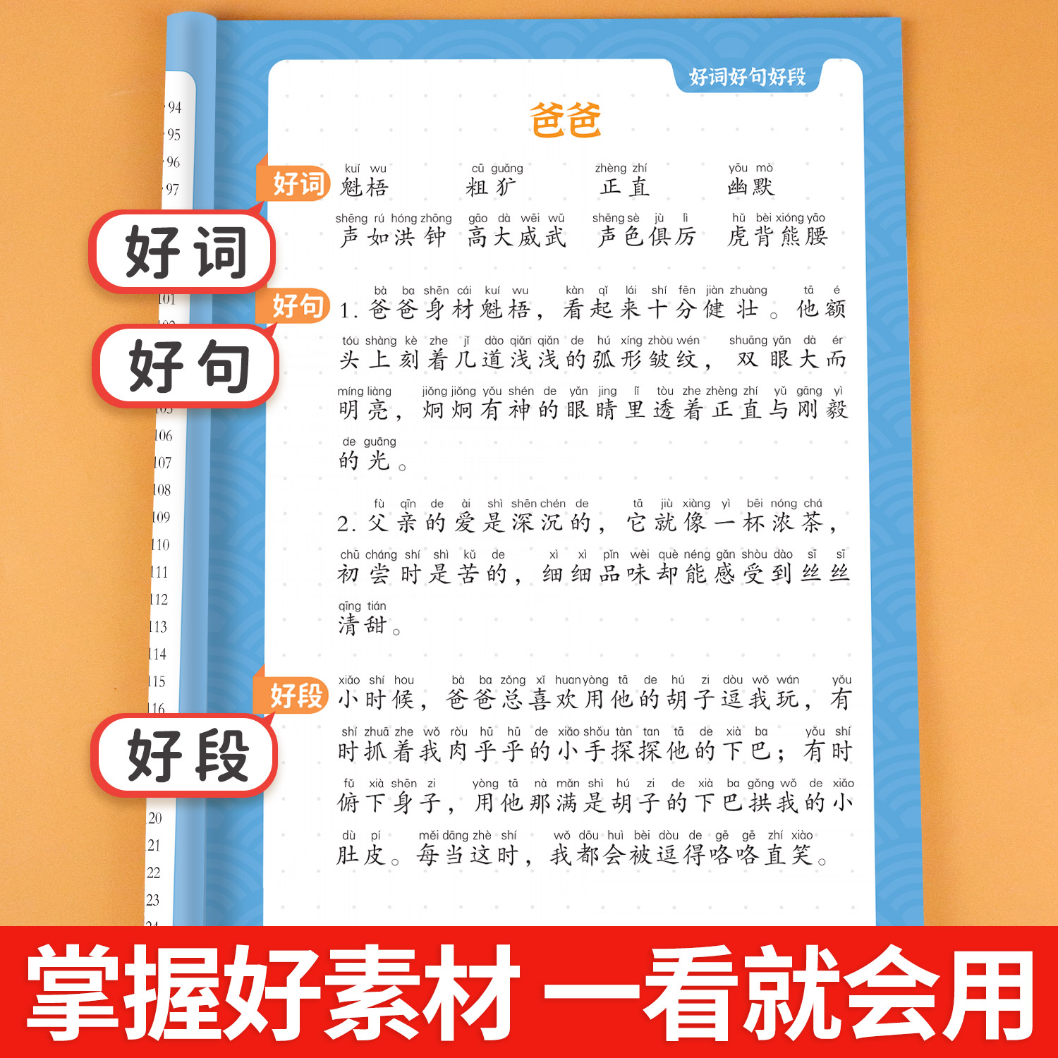 小学生好词好句好段大全小学语文作文素材优美句子积累大全一年级二年级四五六三年级上分类优秀作文书籍日积月累书摘抄本每日晨读-图0