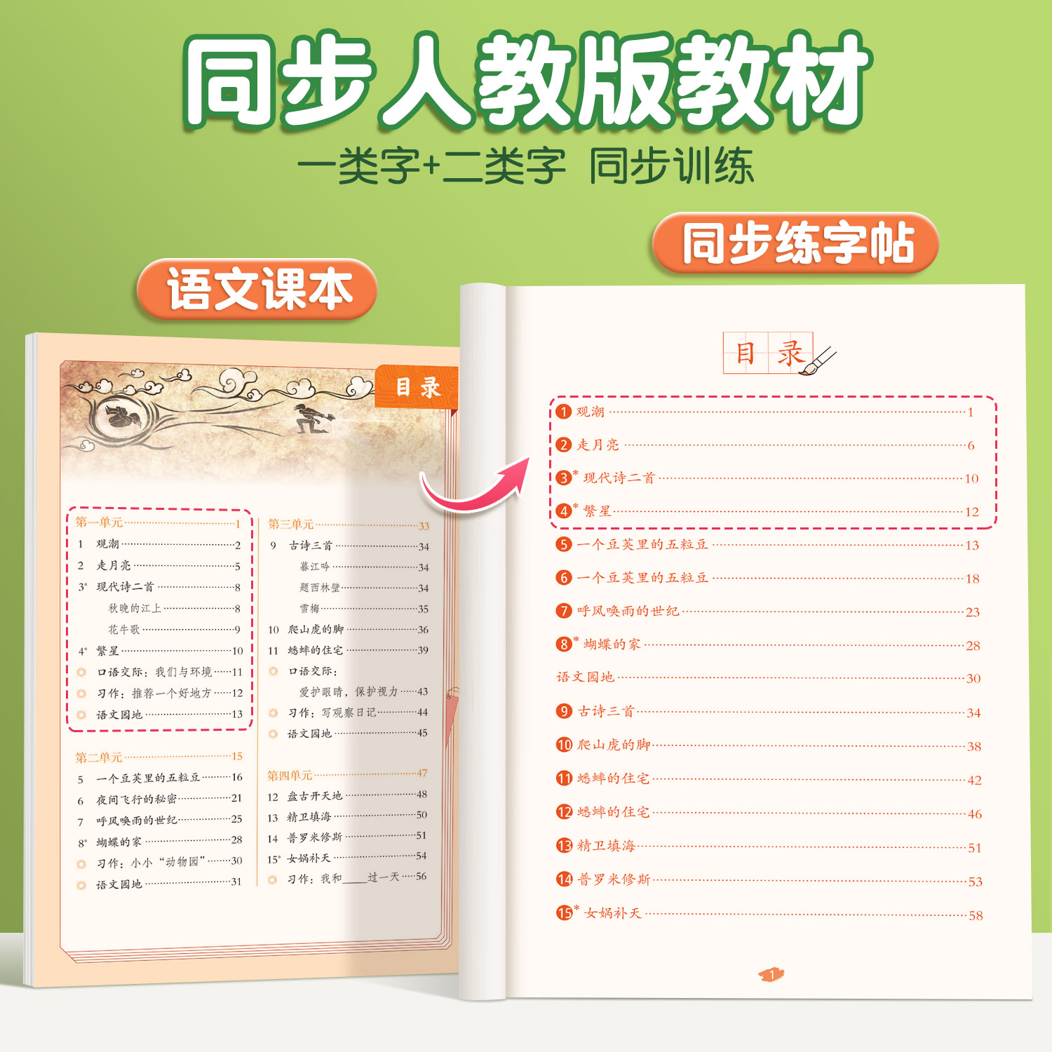 2026新版四年级上册同步字帖 小学语文下册人教版课本练字帖每日一练小学生四下带笔顺笔画三升四暑假上学期练字本4上描红的练习贴