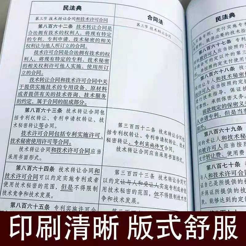 民法典新旧法规逐条对比+法律常识一本通中华人民共和国民法典基本法律常识一本全新版宪法劳动法公司法合同法基础法律知识了解-图2