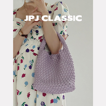 jpjclassic2022 New Woven Bag Womens Vegetable Basket Single Shoulder Inclined Satchel Handbag Casual Bucket Bag Commute